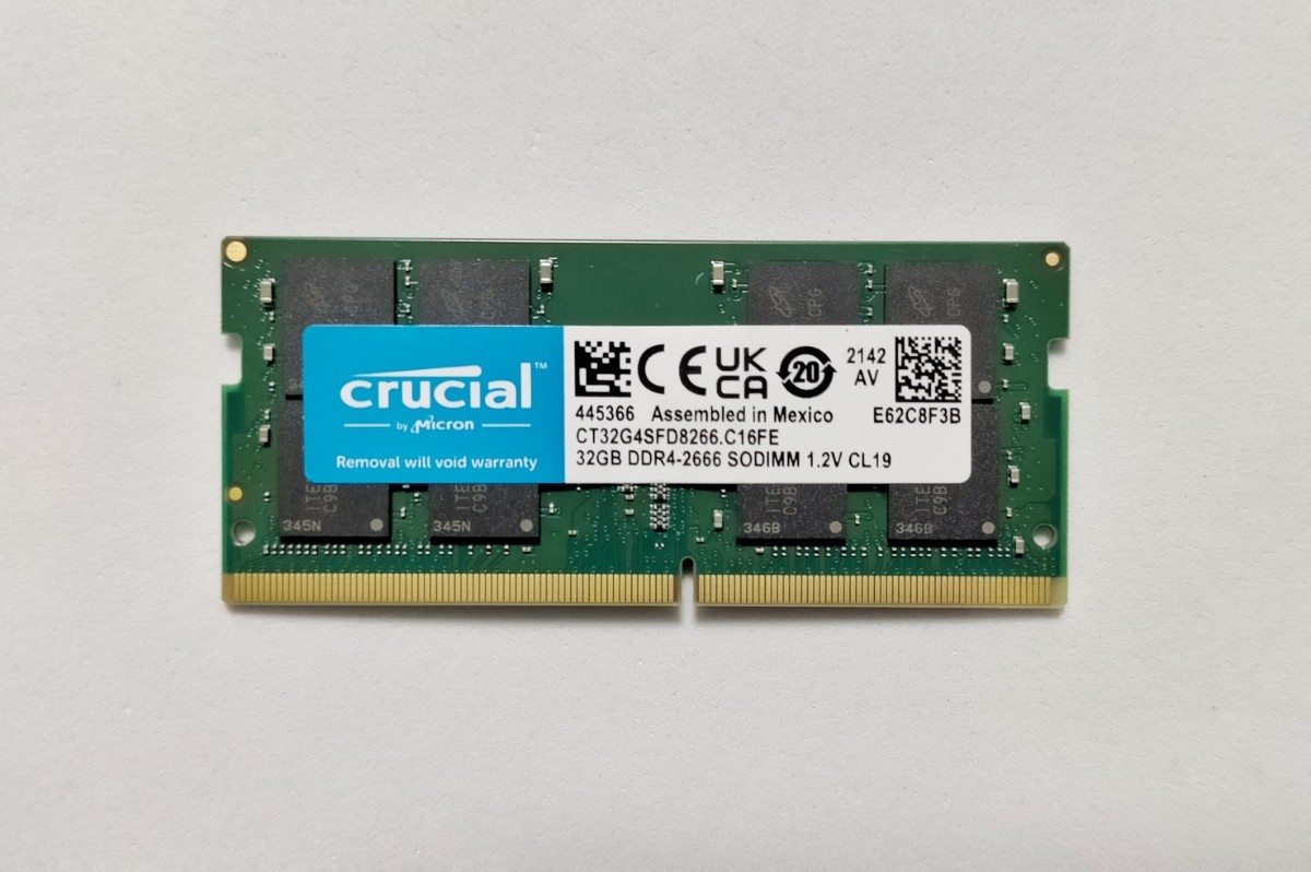 クルーシャル Crucial製 DDR4 2666MHz Sodimm ノートPC 増設メモリー