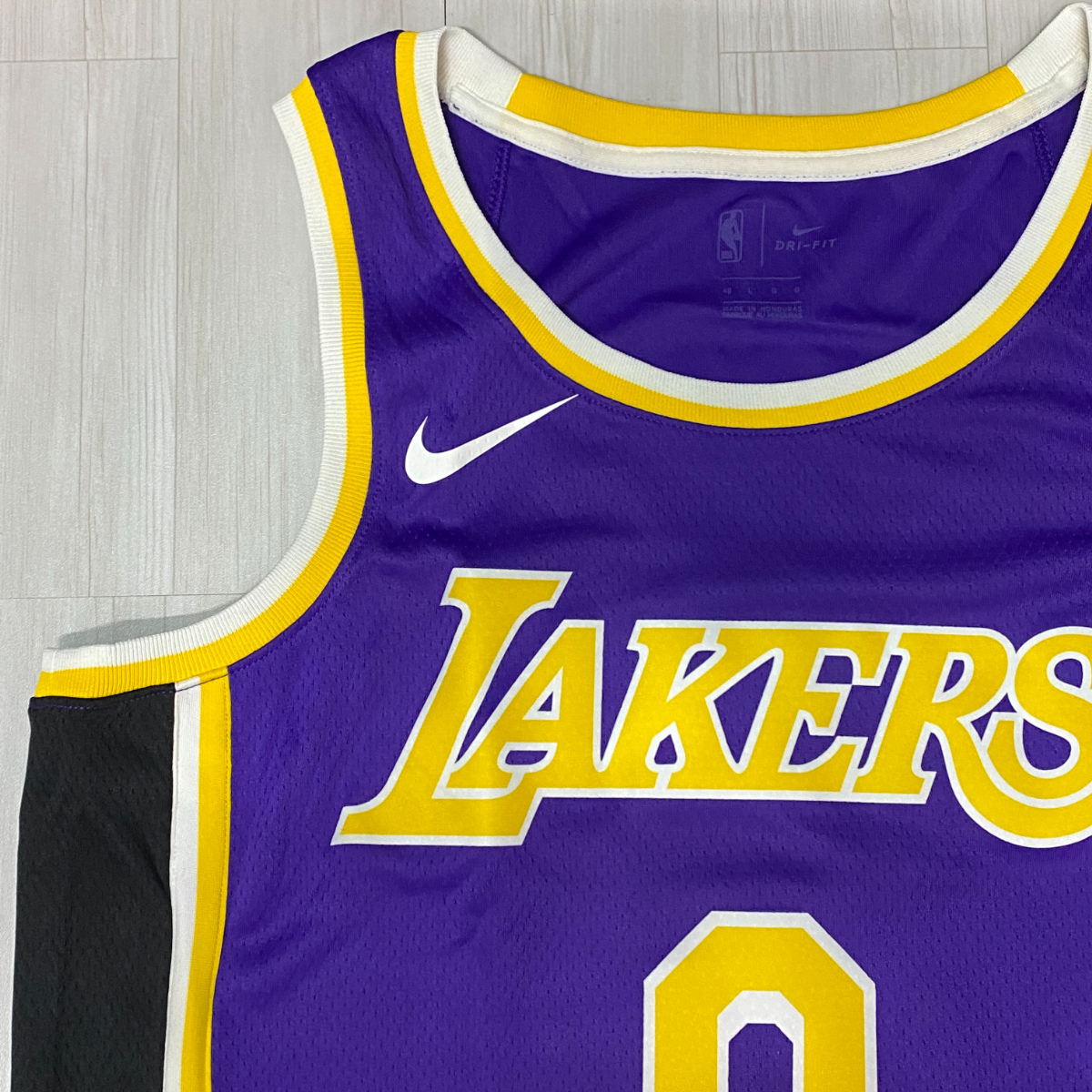 USA正規品 【M】 NIKE ナイキ NBA ロサンゼルス レイカーズ LA LAKERS カイルクーズマ KUZMA ＃０ オーセンティック バスケシャツ 紫_画像2