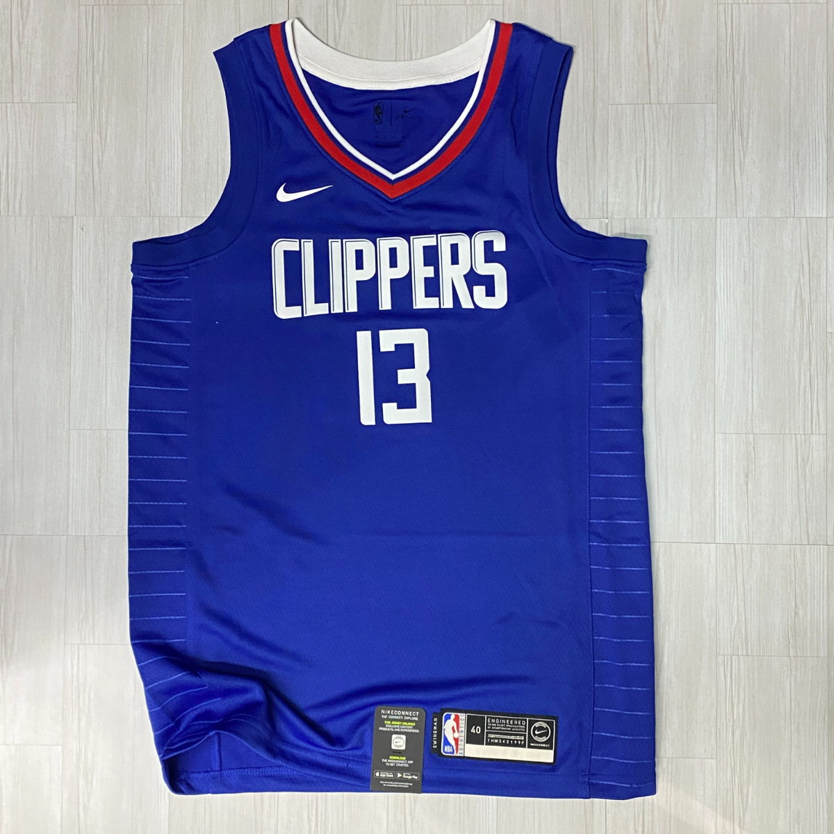 USA正規品 【M】 NIKE ナイキ NBA クリッパーズ LA Clippers ポールジョージ George #13 オーセンティック バスケシャツ ロイヤルブルー