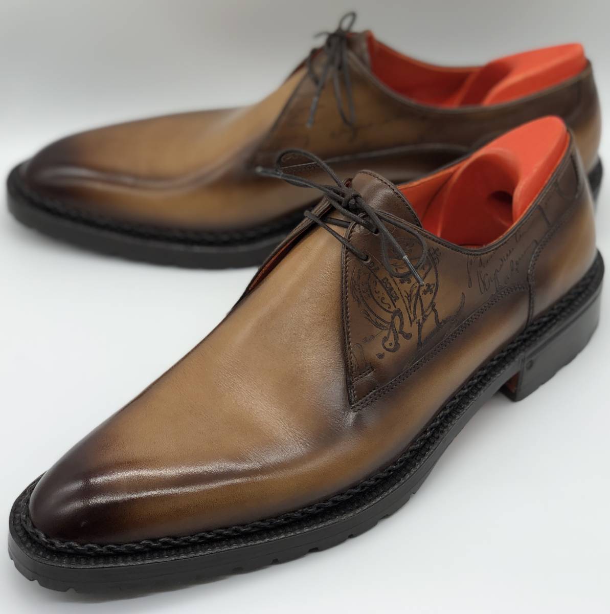 ベルルッティ カプセルコレクション プレーントゥ サイズ7Berluti ノルベジェーゼ 純正シューツリー付 スクリット