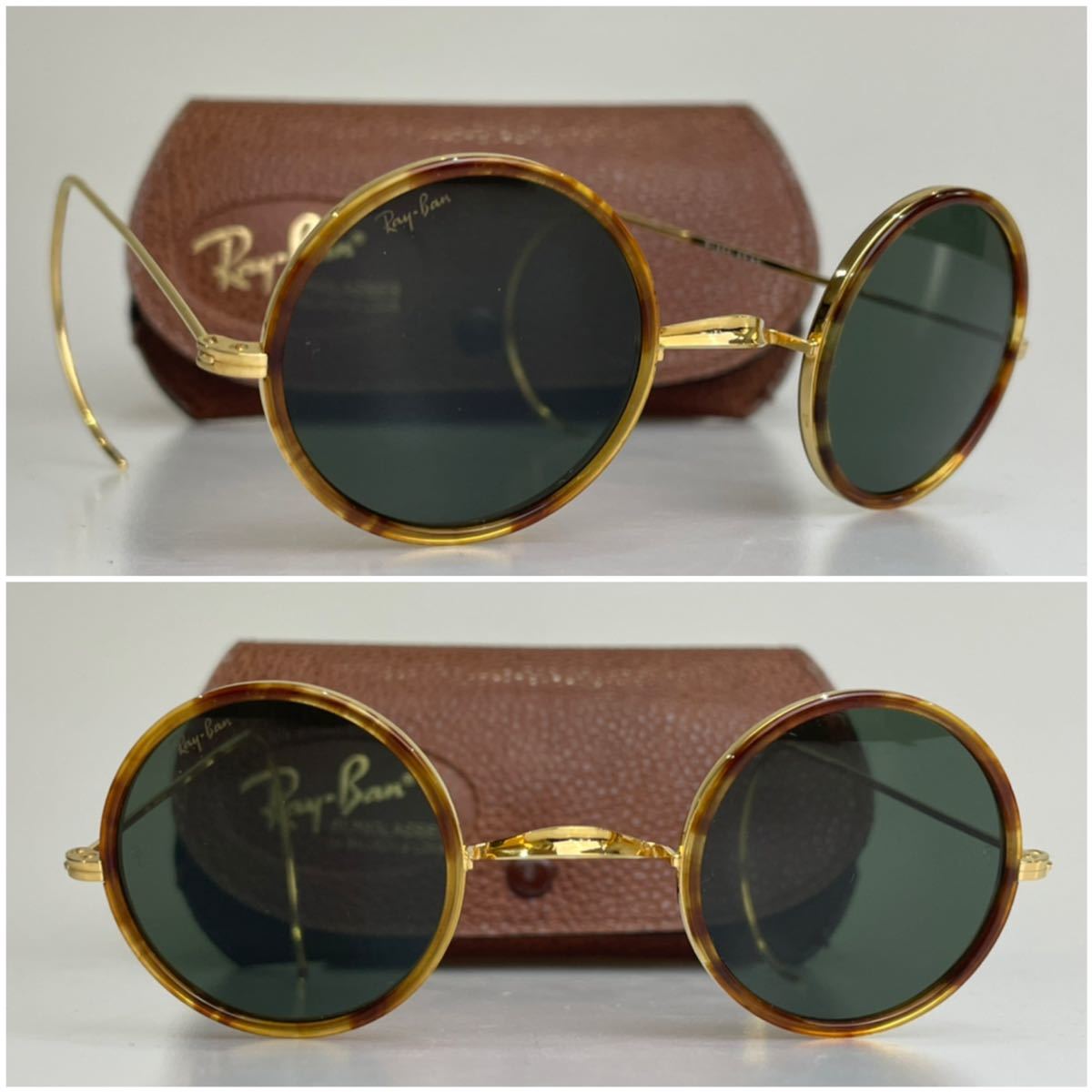 希少モデル◇美品!! B&L レイバン シャイアン ラウンド インリム W1932