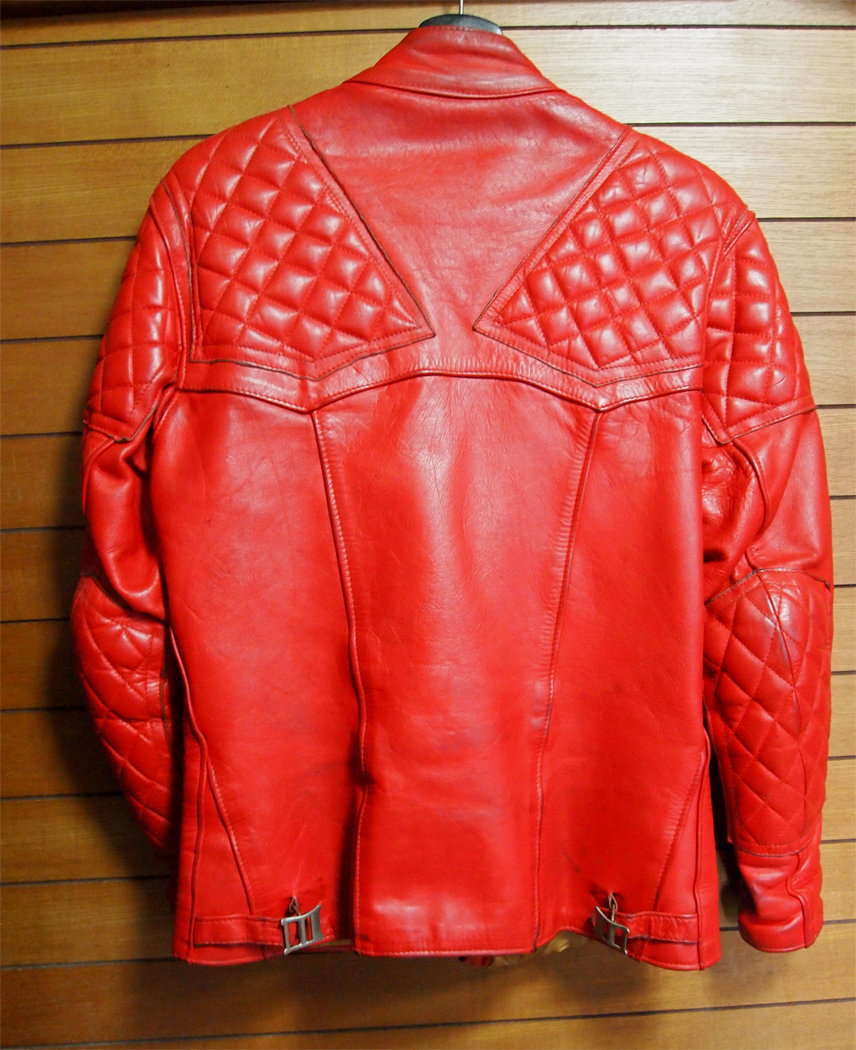 70s 激レア赤！ ハイウェイマン リカルドデラックス 36 38 ビンテージ ライダース スーパーモンザ ルイスレザー addict clothes サイクロン_画像2