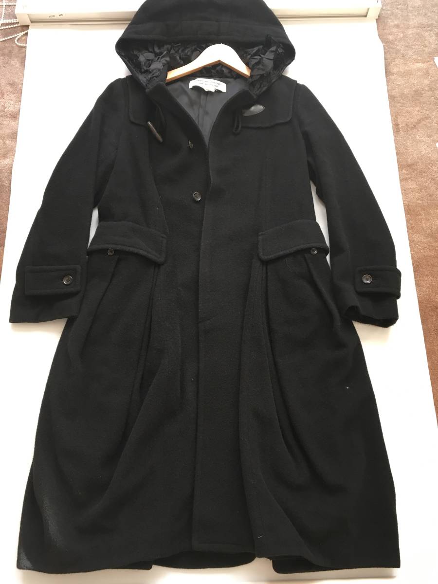 美品 コムコム COMME des GARCONS コムデギャルソン ロング コート M