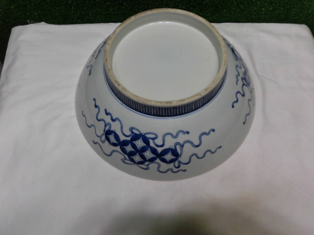 献上品、鍋島焼=波にうさぎ=飛ぶ文大皿=江戸後期 | JChereYahoo