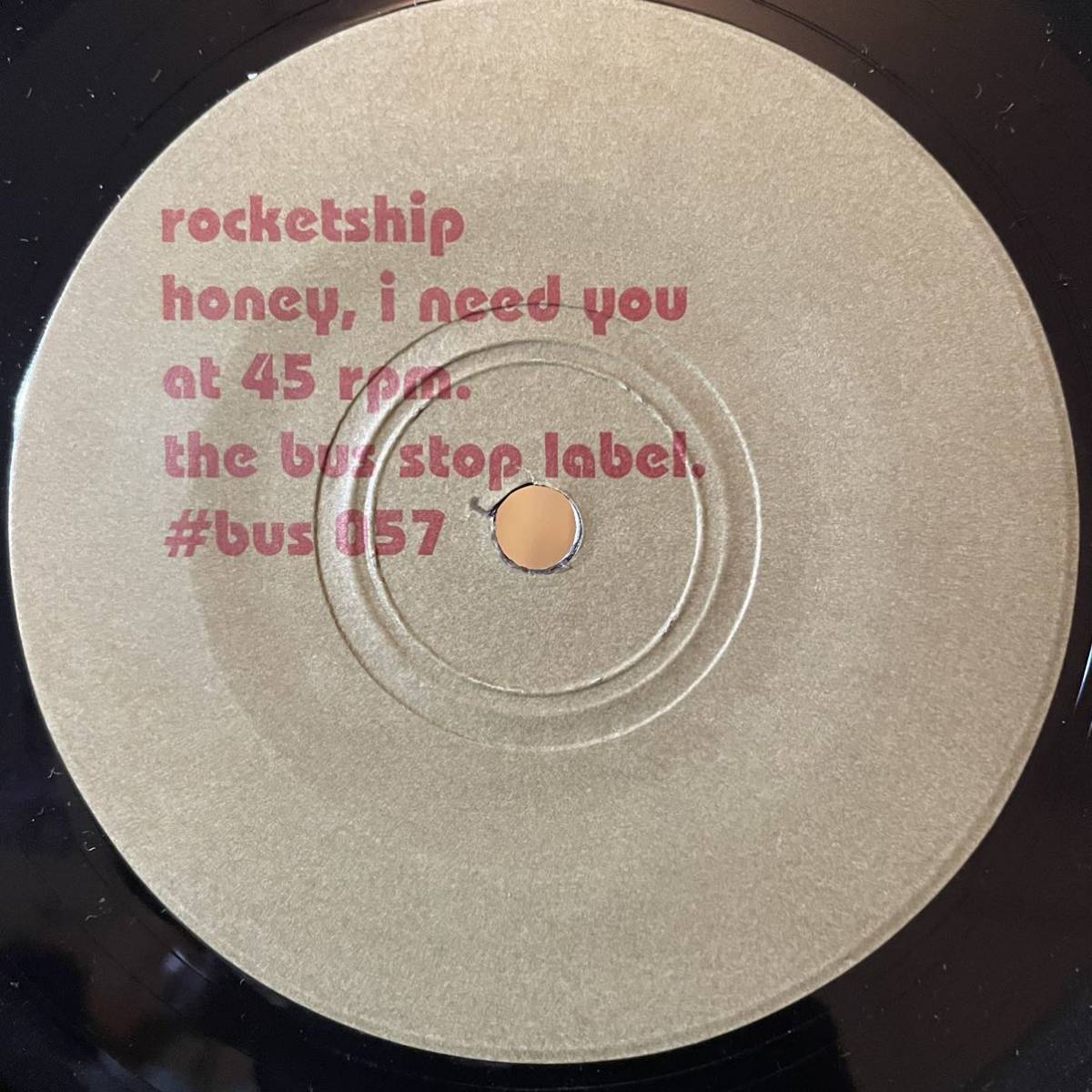 EP 7inc シングル rocketship / honey, i need you / she’s gonna make me cry / 95年US indie rock /the bus stop label_画像3