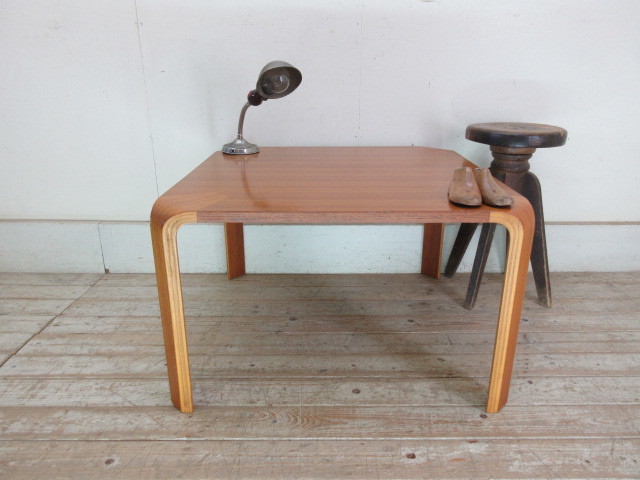 古い天童木工製テーブルJ241　　　　　　アンティークローテーブル店舗什器カフェ什器古家具_画像3