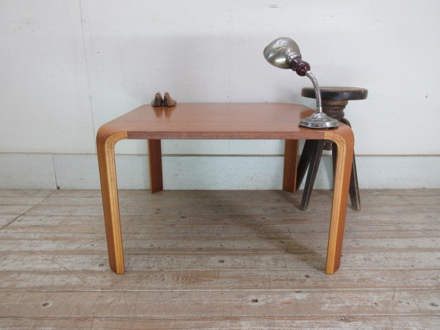 古い天童木工製テーブルJ241　　　　　　アンティークローテーブル店舗什器カフェ什器古家具_画像9