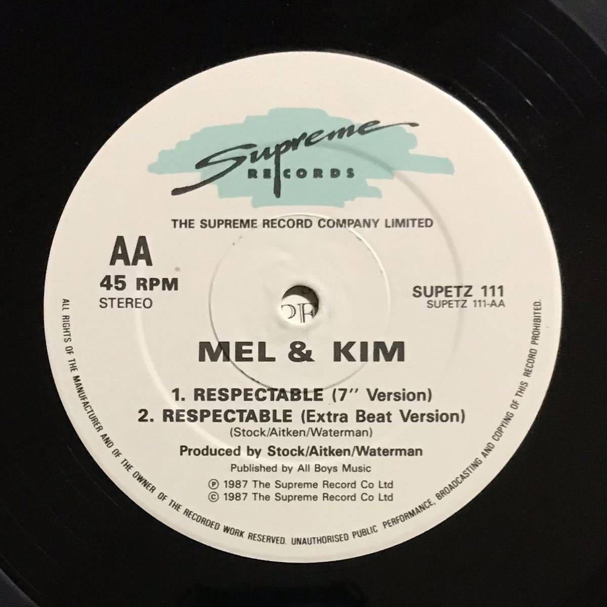★【r&b disco】Mel & Kim / Respectable (Shop Mix)［12inch］オリジナル盤《3-2-35 9595》_画像4