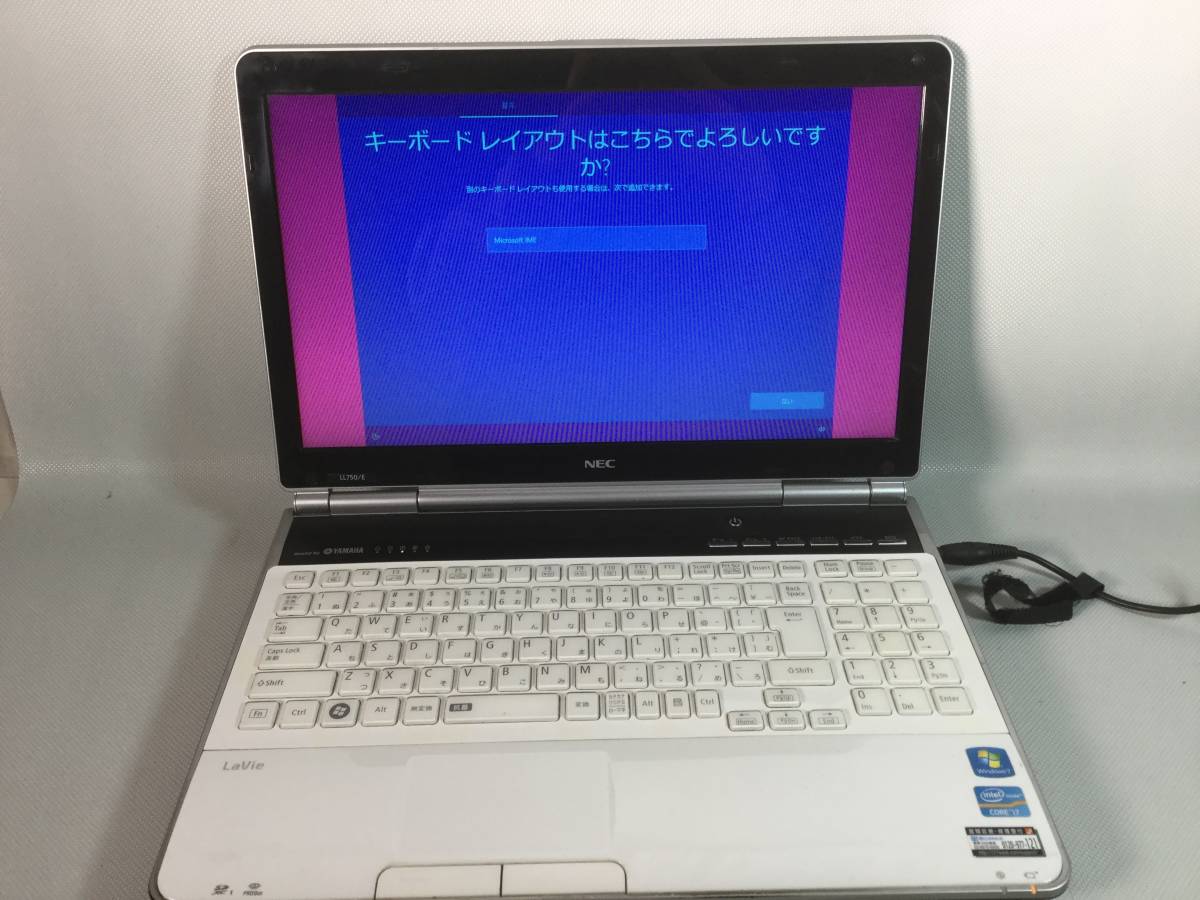 T4584☆NEC/LaVie LL750/E /Windows7/intel Core i7/ノートパソコン/PC-LL750ES1KS【リカバリ済】_画像1