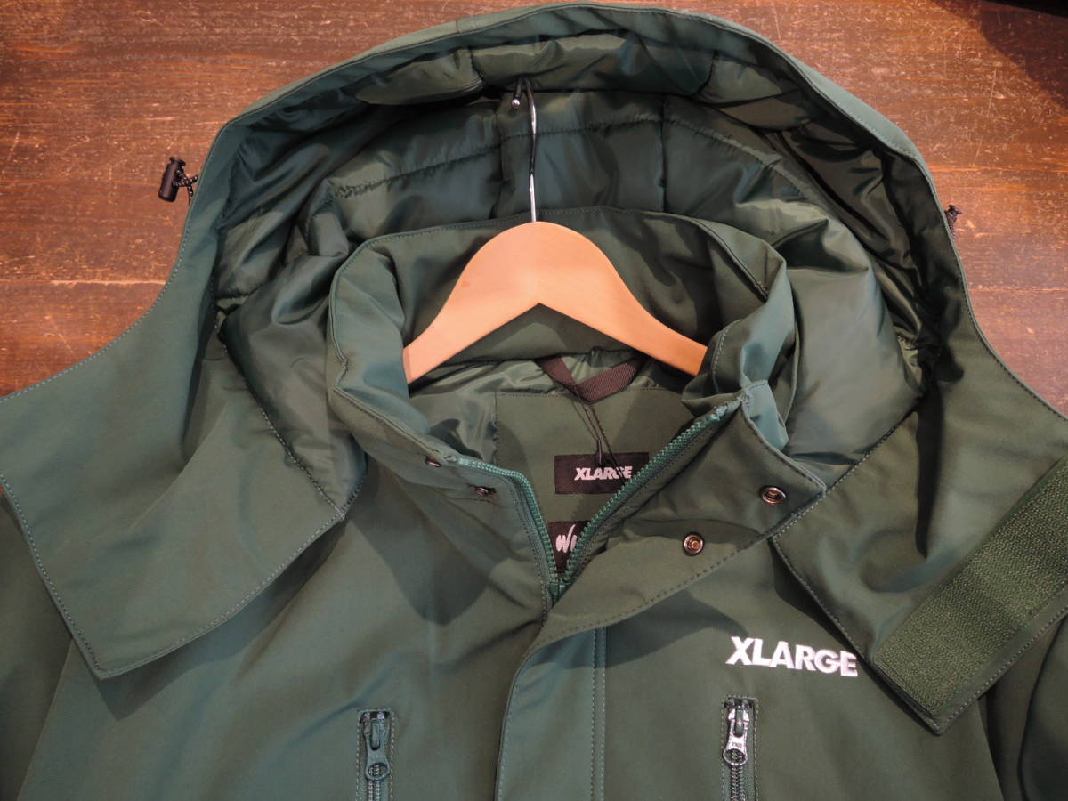 X-LARGE エクストララージ XLARGE × WILDTHINGS EXPEDITION JACKET 緑 Lサイズ 最新人気商品 再値下げしました！_画像4