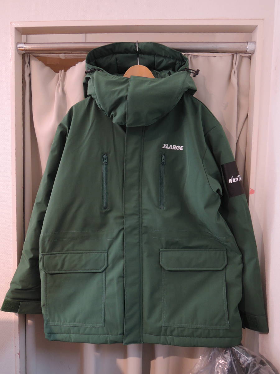 X-LARGE エクストララージ XLARGE × WILDTHINGS EXPEDITION JACKET 緑 Lサイズ 最新人気商品 再値下げしました！_画像1