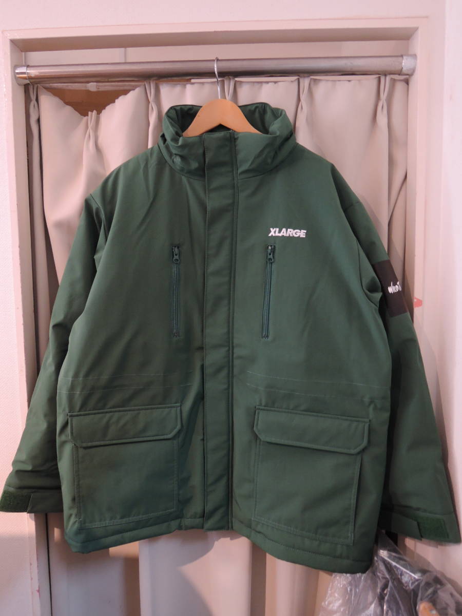 X-LARGE エクストララージ XLARGE × WILDTHINGS EXPEDITION JACKET 緑 Lサイズ 最新人気商品 再値下げしました！_画像3