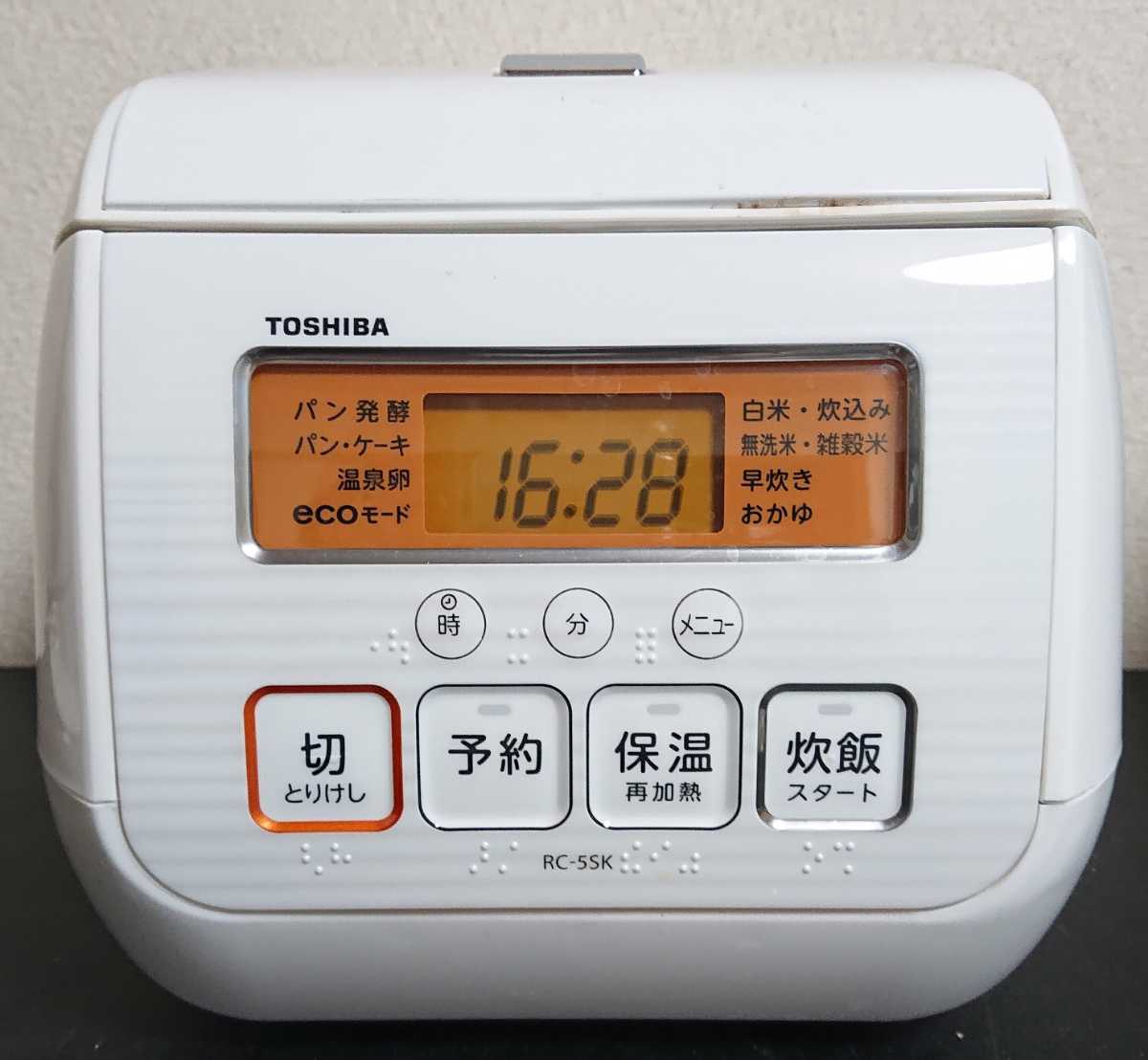 TOSHIBA 東芝炊飯器RC-5SK 3合炊きグランホワイト日本代购,买对网