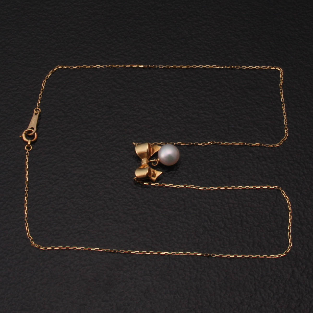 ハッピープライス 【新品】あこや黒蝶養殖真珠K18金のネックレス ネックレス