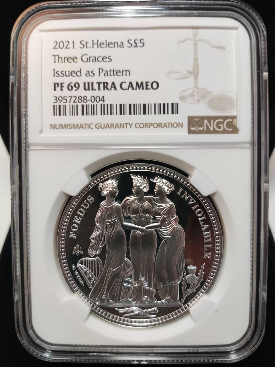 発行数1817枚 セントヘレナ 2021年 スリーグレイセス・クラウン 復刻金