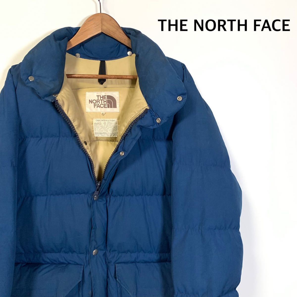 THE NORTH FACE ザ ノースフェイス 70s 茶タグ ダウン ジャケット 青