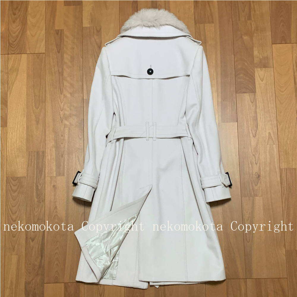 美品 バーバリー ロンドン カシミヤ混 裏地ノバチェック ベルト