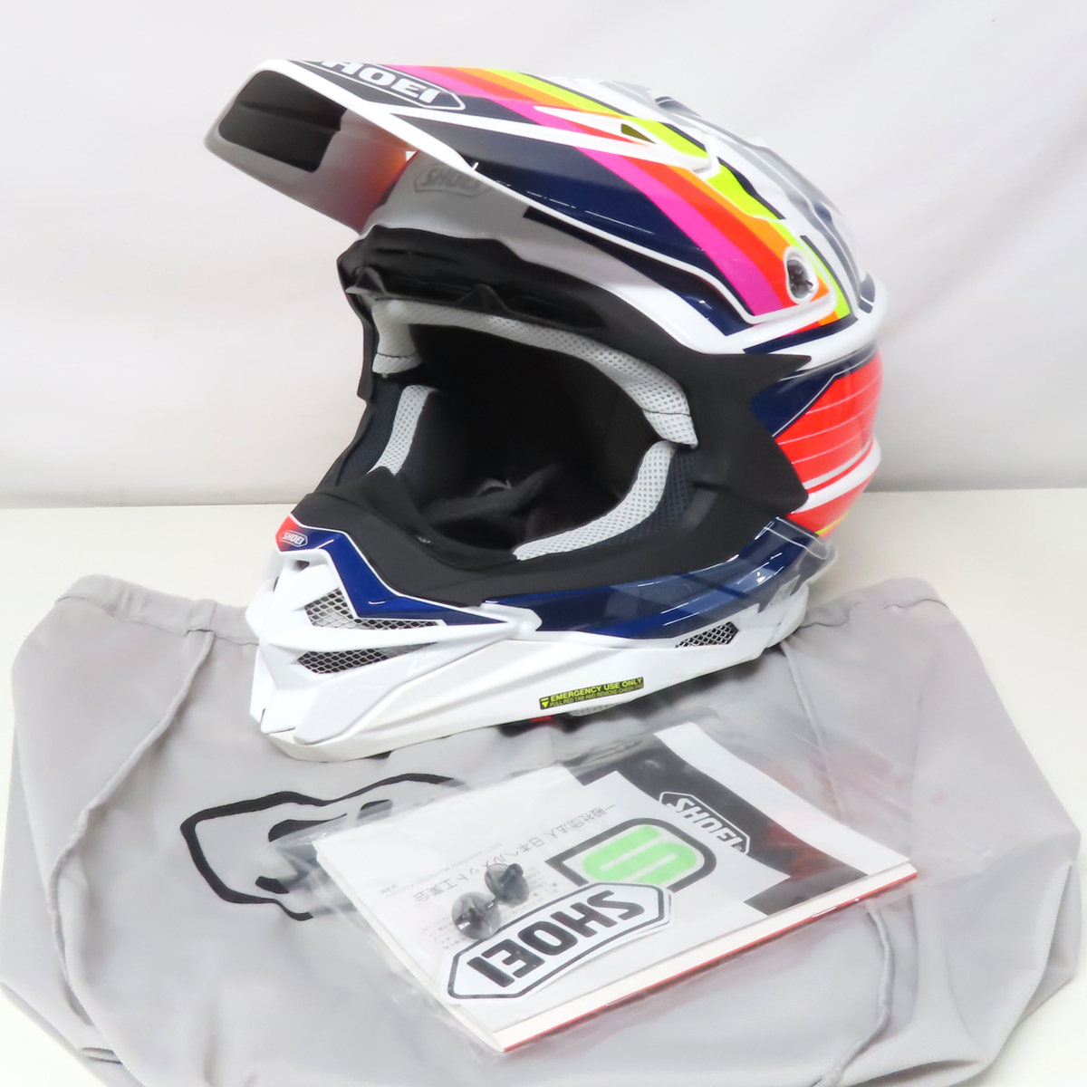 【中古美品】SHOEI ショウエイ VFX-WR PINNACLE ピナクル オフロード フルフェイスヘルメット Ｌサイズ モトクロス バイク オートバイ 二輪_画像1