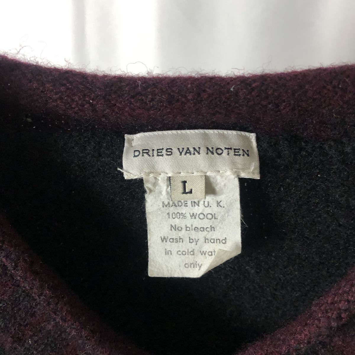 高級素材使用ブランド 【極美品】DRIES エクアドルニット VAN 最大15