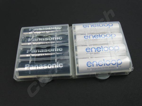 アルカリ電池 充電池ボックス 電池ケース 単4 単3 収納4本_お送りするのはケース1ヶのみです。