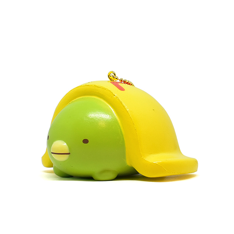 【新品!!】 すみっコぐらし ぷにぷにマスコット ぺんぎん? オムライス スクイーズ スクイッシー キーホルダー マスコット サンエックス NIC_※参考画像です。