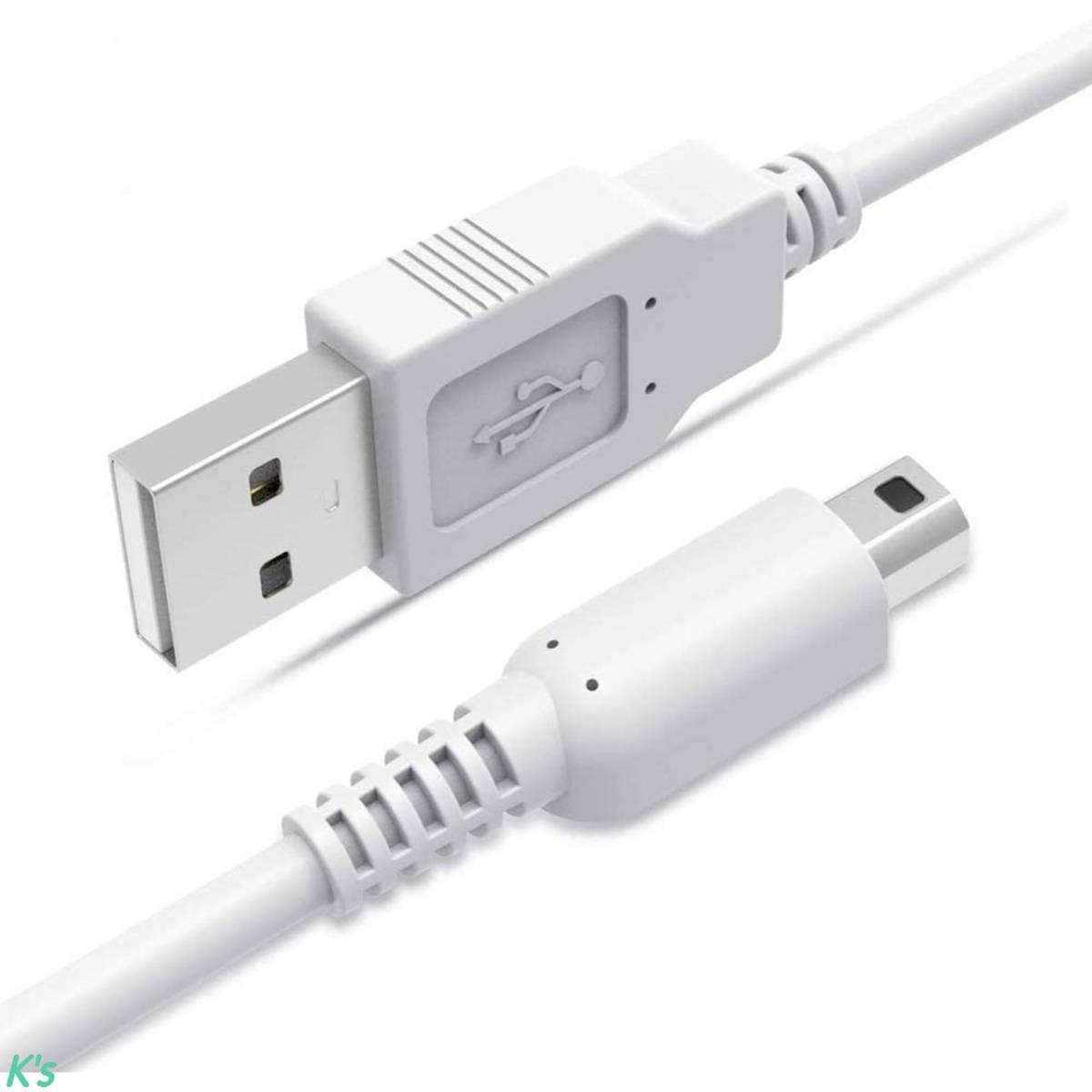 スマートフォン/携帯電話 バッテリー/充電器 ヤフオク! - ホワイト USB充電ケーブル 2本セット 3DS 充電器