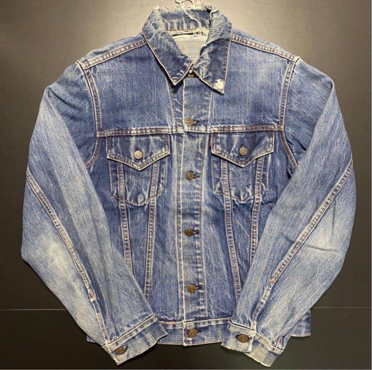 楽天 【34】60s 70s Vintage LEVI'S 70505 4th BIGE Denim Jacket 60