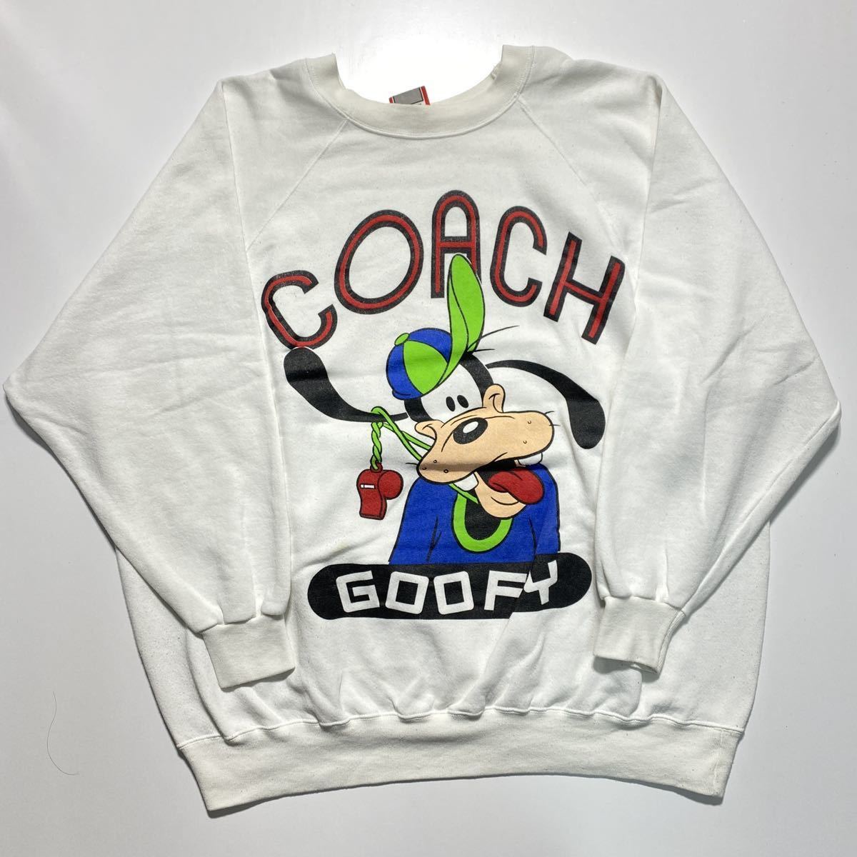 XXXXL】80s Disney Coach GOOFY Print Sweat 80年代 ディズニー コーチ