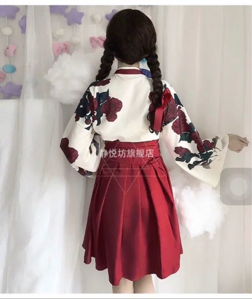 Mサイズ　着物 和服 和装 コスプレ ゆかた 袴 はかま コスプレ衣装 浴衣 レディース　クリスマス　演出服　コスプレ衣装　仮装