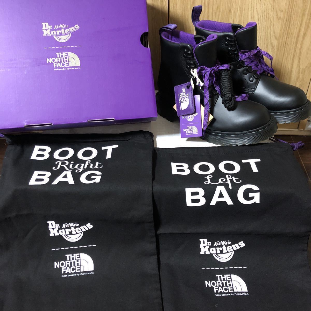 新品 24cm US7 UK5 Dr. Martens × THE NORTH FACE PURPLE LABEL 101 6 Tie Boot nanamica ドクターマーチン NFW5151N 防水仕様 ブラック_画像7