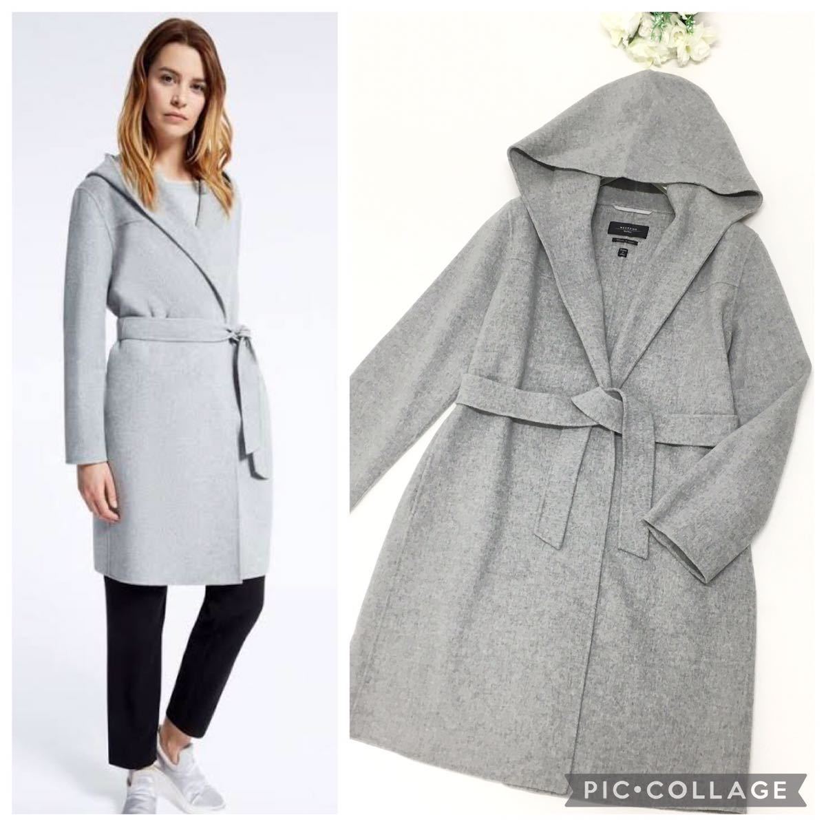 新品同様】MaxMara マックスマーラ クチートアマーノ ベルト コート