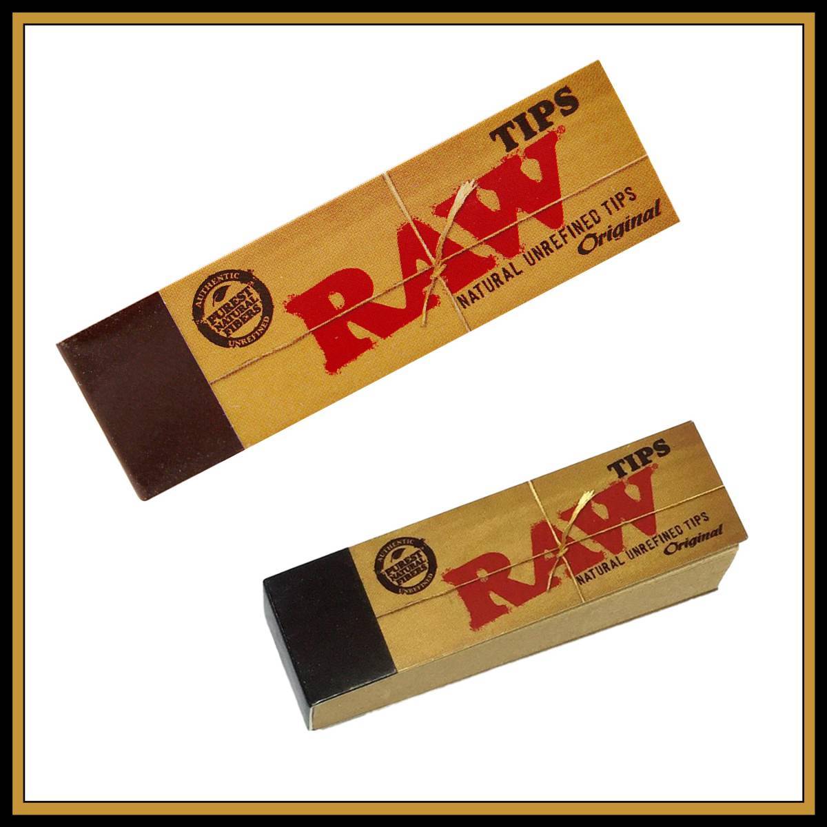 RAW Tips Original 40 piece set hand winding chip filter cigarettes smoke .smo- King smoking low ring B184