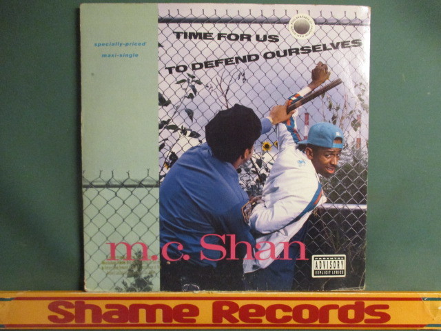 M.C.Shan ： Time For Us To Defend Ourselves 12'' // MC Shan / 落札5点で送料無料_画像1