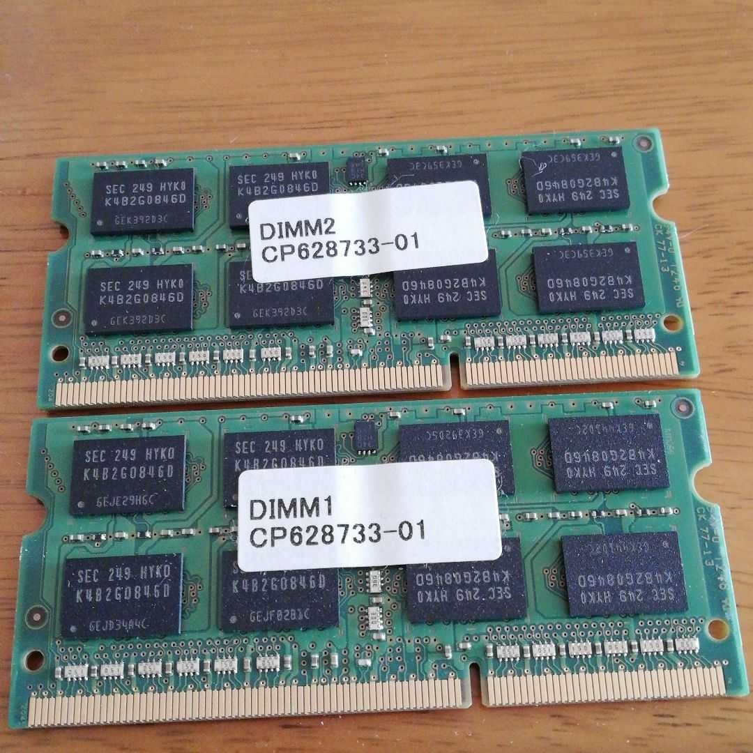 【最終値下】サムスン  純正ノートパソコン用メモリ  PC3L／DDR3L 4GB×2枚=8GB SAMSUNG DDR3