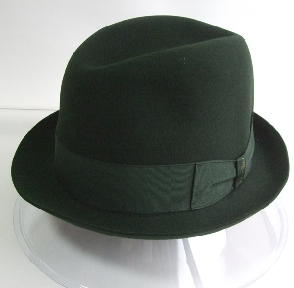 Borsalino ボルサリーノ フェルト ハット センターデント 中折れ帽