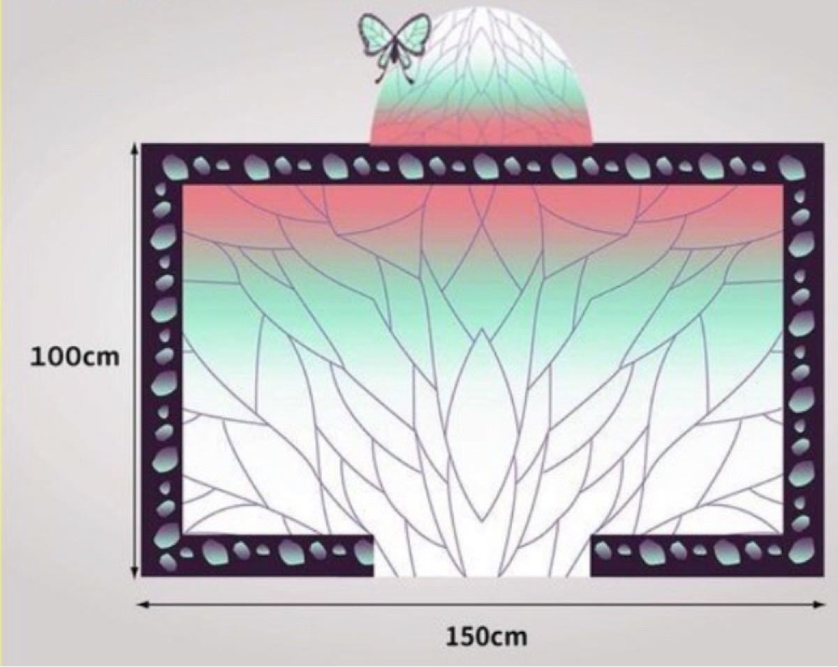 鬼滅の刃 フード付きブランケット 胡蝶しのぶ☆ブランケット タオル