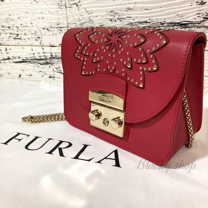 未使用】FURLA フルラ ショルダー バッグ メトロポリス 90周年 ダリア