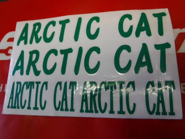 Arctic Cat カスタムステッカー グリーン 4P m8000 m7 m8 m1000_画像1