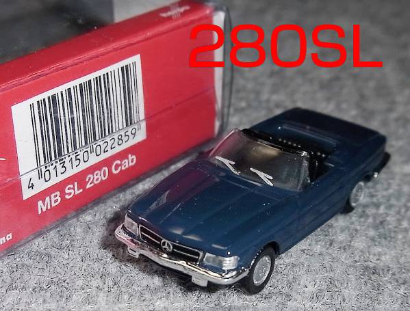 1/87メルセデス ベンツ SL280 カブリオレ ネイビー 280SL BENZ_画像1