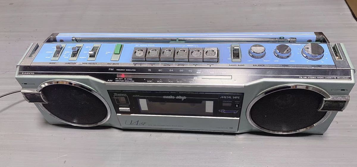 SANYO 昭和レトロ ラジオカセットSANYO MR-U4SF 三洋電機株式 SANYO 昭和レトロ ラジオカセットSANYO MR-U4SF 三洋電機株式