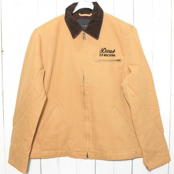 【送料無料】 Deus Ex Machina デウスエクスマキナ ADDRESS WORKWEAR JACKET ワークウェアジャケット コットンジャケット DMF86343 Mサイズ