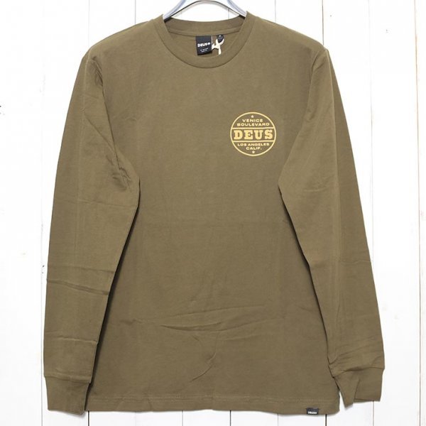 【送料無料】Deus Ex Machina デウスエクスマキナ CERTIFIED L/S TEE ロンT ロングスリーブTEE ロンT DMF2011295 OLV Sサイズ_画像4