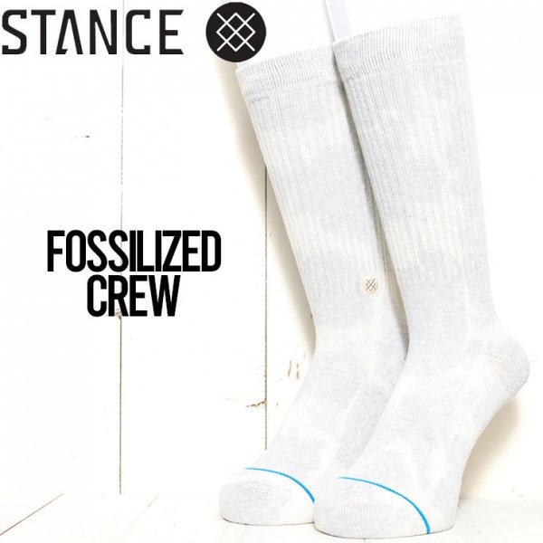 [クリックポスト対応] STANCE スタンス FOSSILIZED CREW SOCKS ソックス 靴下 ユニセックス A556C21FOS　M（24cm-26cm）サイズ_画像1