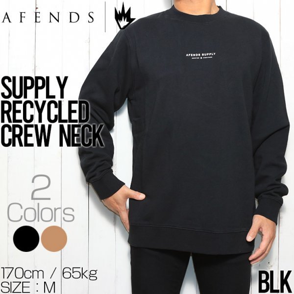 送料無料 SUPPLY アフェンズ AFENDS RECYCLED Mサイズ M214516 BLK