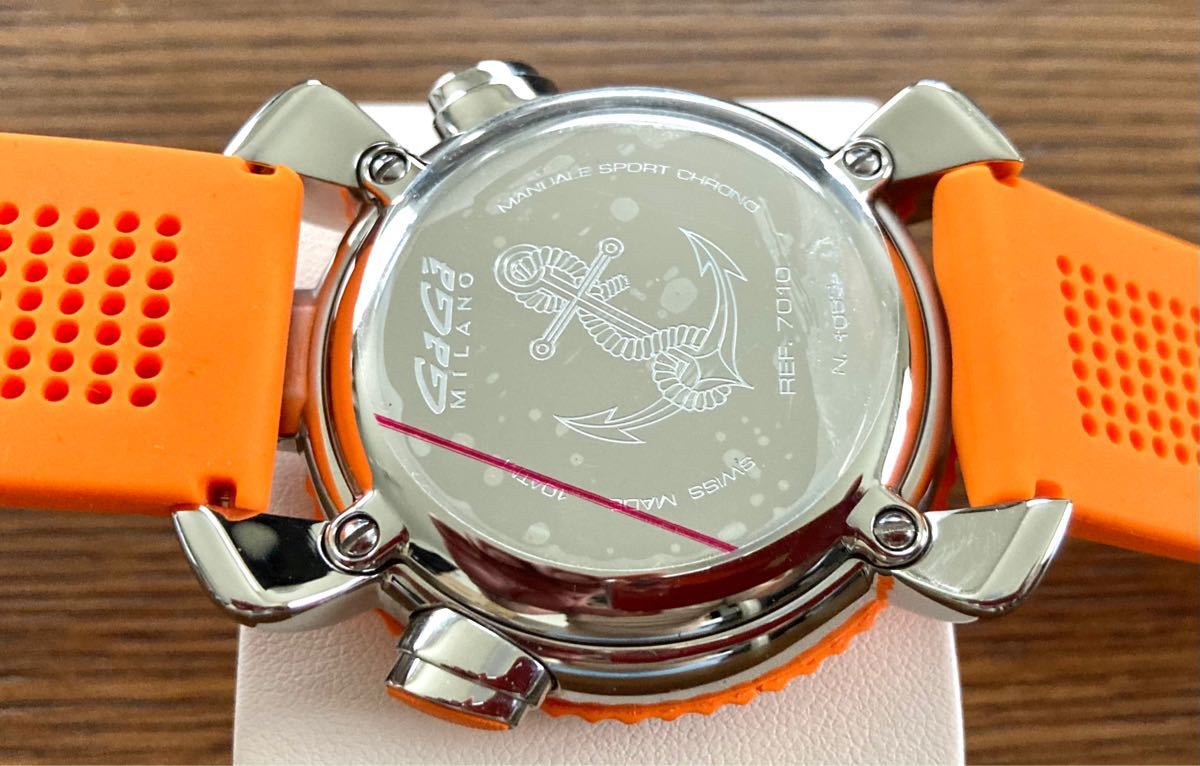ガガミラノ クロノ スポーツ45MM クロノグラフ メンズ 7010.04新品未
