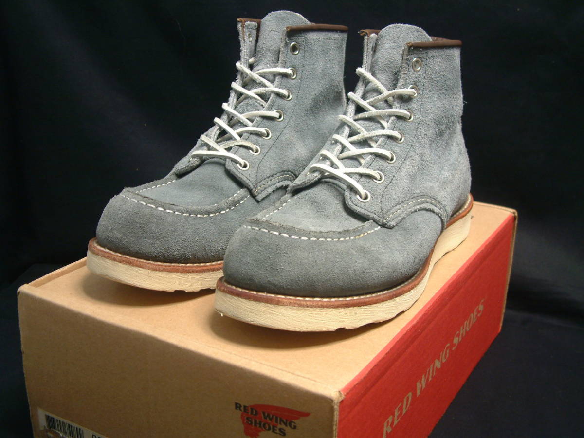 箱付 8143 SLATE BLUE RED WING / レッドウイング モックトゥ スエード