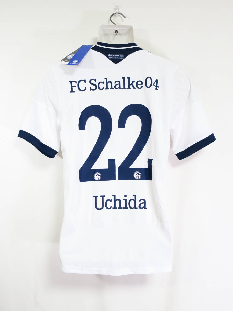 シャルケ04 #22 UCHIDA 内田篤人 13-14 アウェイ ユニフォーム M アディダス ADIDAS 未使用品 ドイツ Schalke サッカー シャツ_画像1