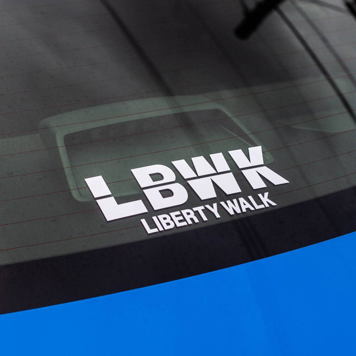 新品　Liberty walk LBWK ロゴステッカー White_画像2