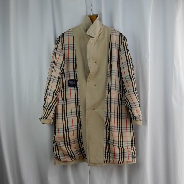 Burberrys Balmacaan Coat 1960s 1970s cotton CENCI Roma Vintage バーバリー バルマカーンコート コットン 1960年代 1970年代_画像5