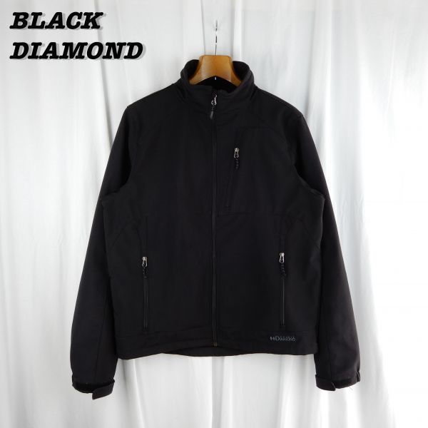BLACK DIAMOND Softshell Fleece Jacket Black M DOUBLE DIAMOND BLACK DIAMOND Softshell Fleece Jacket Black M DOUBLE DIAMOND